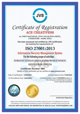 ISO 27001 Certificate